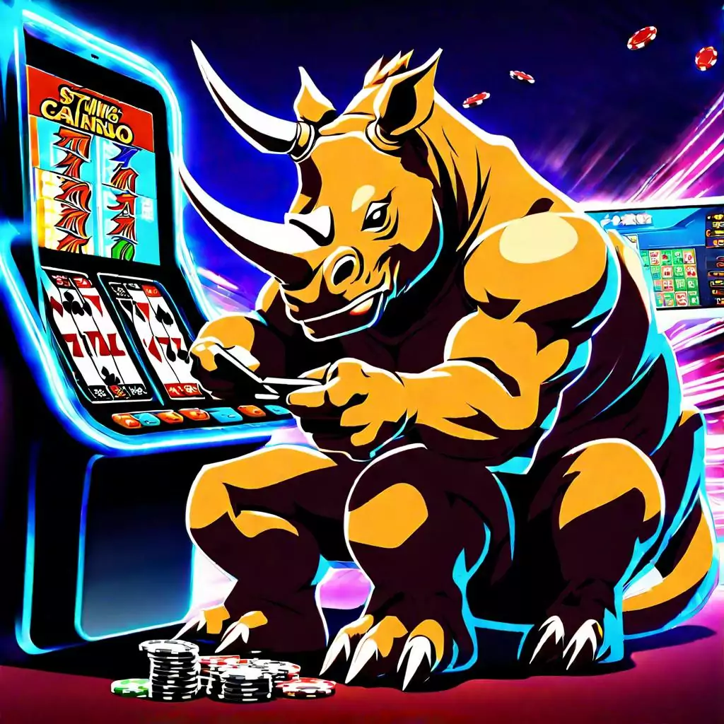 スロットゲーム – “Raging Rhino” プロバイダー: WMS Gaming
